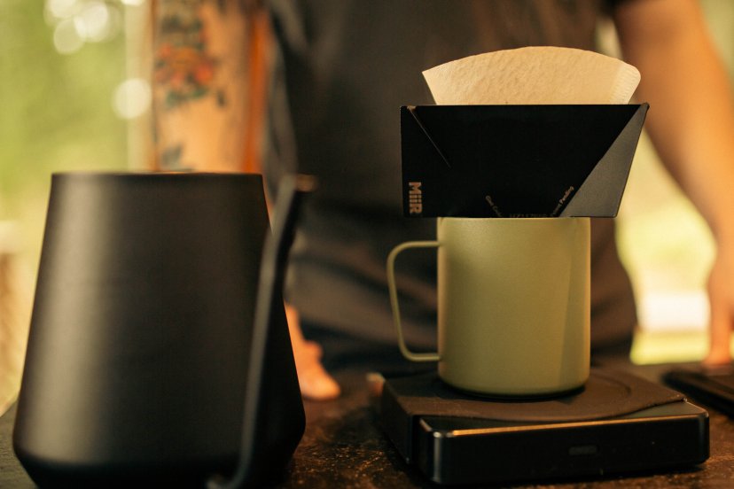 MIIR - Camp Cup Mug 12oz/350ml Khaki Evergreen